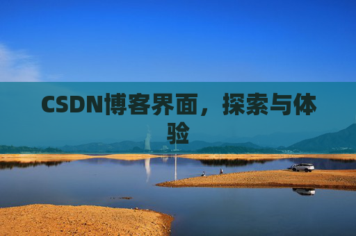 CSDN博客界面,探索与体验